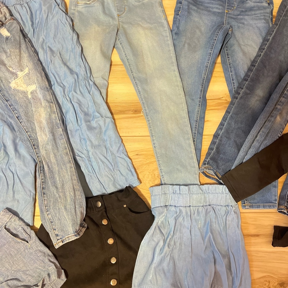 Stylish Denim Jeans Collection girls 8 bundle